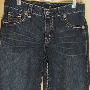 a.n.a A New Approach Women's Cuffed Denim Jeans